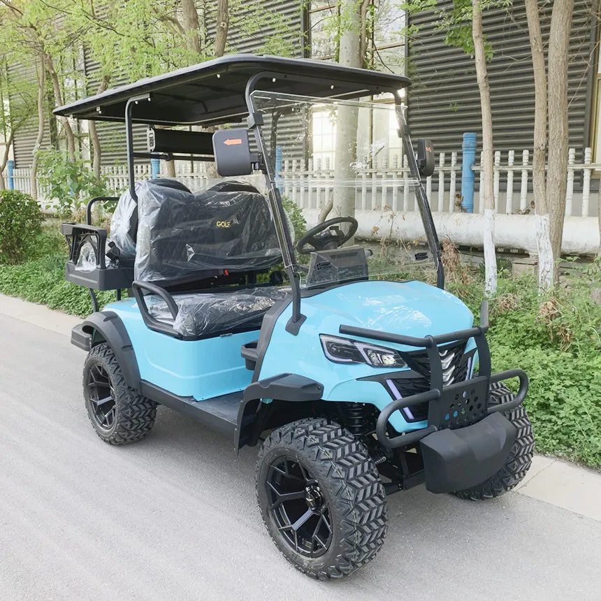 Лучшая цена на электрические тележки для гольфа в США 4 места 72 В литиевая батарея