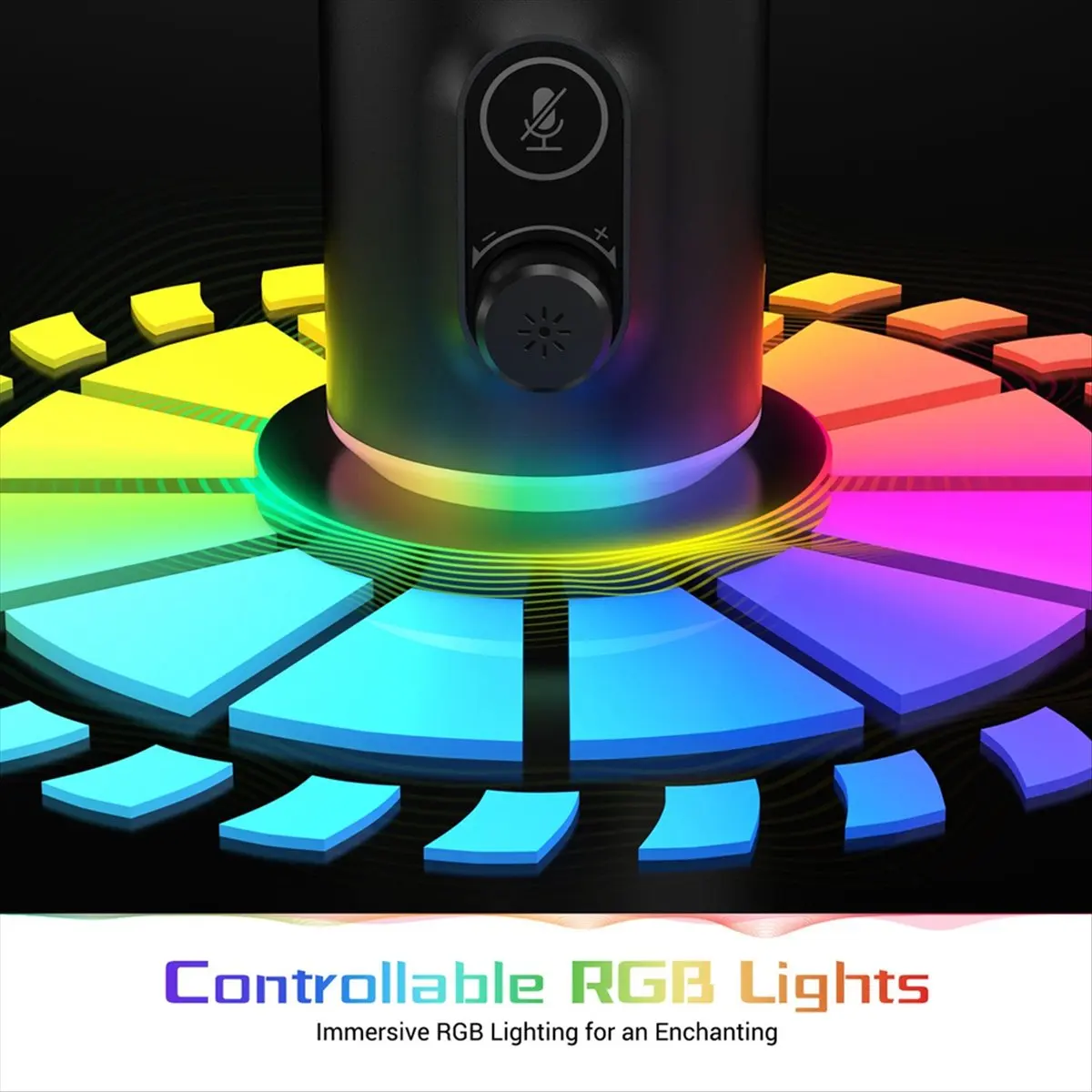 Фото Микрофон DT550 Mon.Computer RGB, динамический, с двойным интерфейсом XLR/USB, для записи, игр и прямых трансляций №5