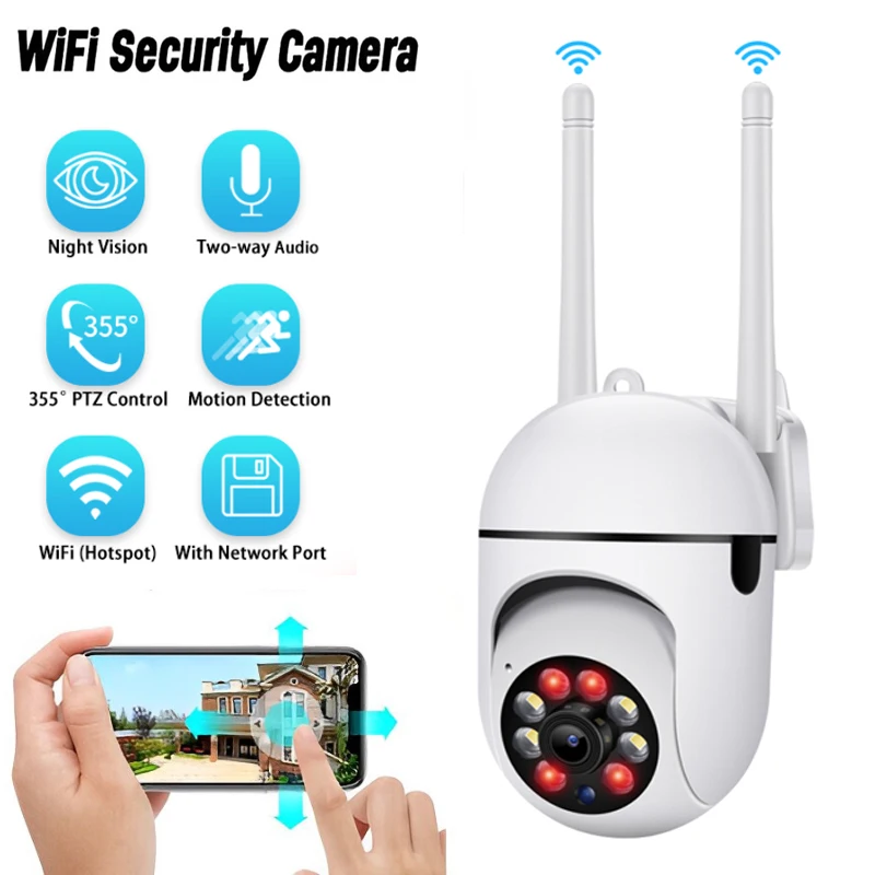 

Умная Ip-камера Hd с Wi-Fi и датчиком движения, 2,4 ГГц