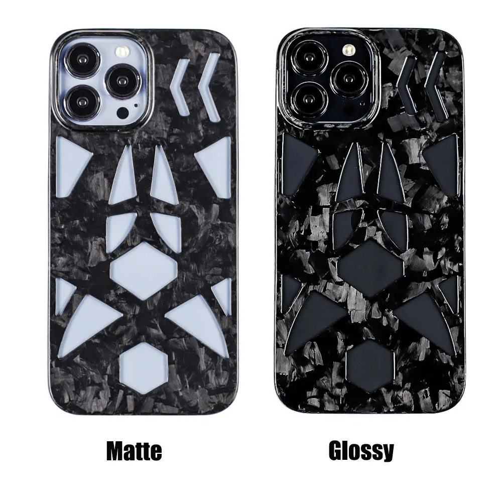 Кованый чехол из 100% натурального углеродного волокна для телефона iPhone 13 Pro Max