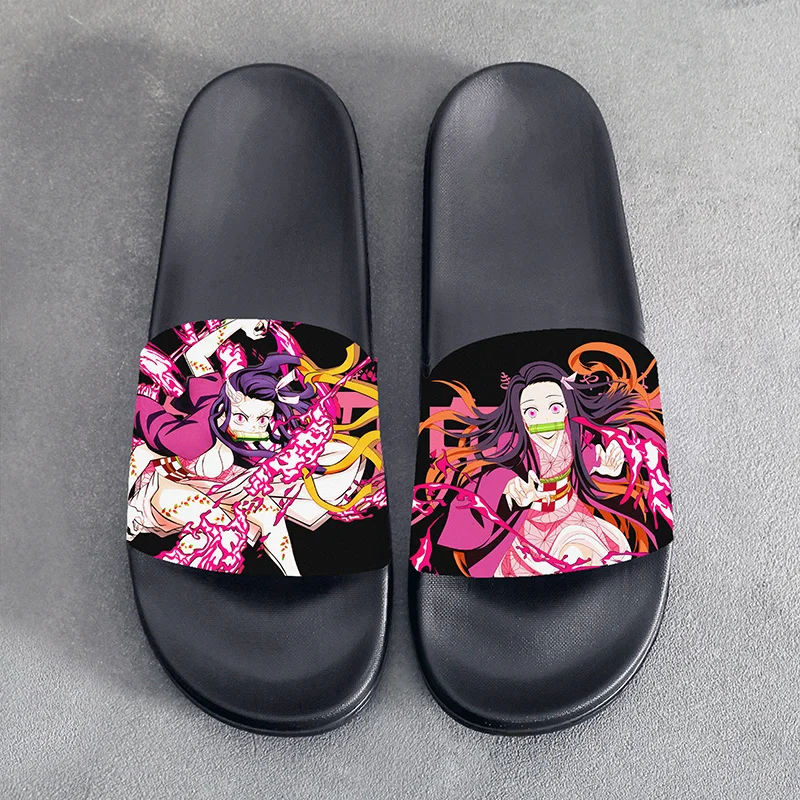 Летние сандалии тапочки Аниме рассекающий демонов Tsugikuni Yoriichi для косплея