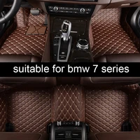 leather car floor mat for bmw 7 series f02 740 750 760 730 interior accessories rug carpet 2009 2010 2011 2012 2013 2014 2015