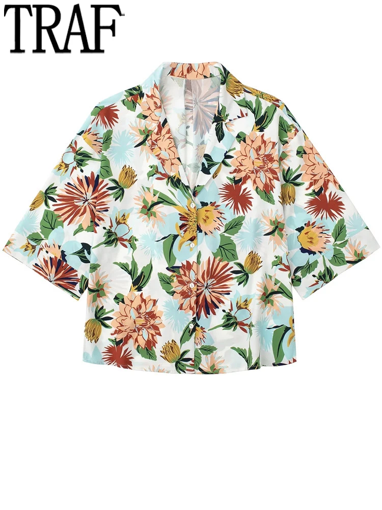 

Женская атласная блузка с коротким рукавом, на пуговицах