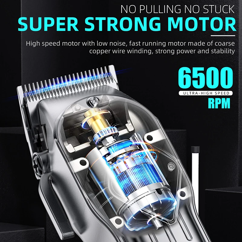 KIKIDO KK-2575 профессиональная парикмахерская беспроводная машинка для стрижки