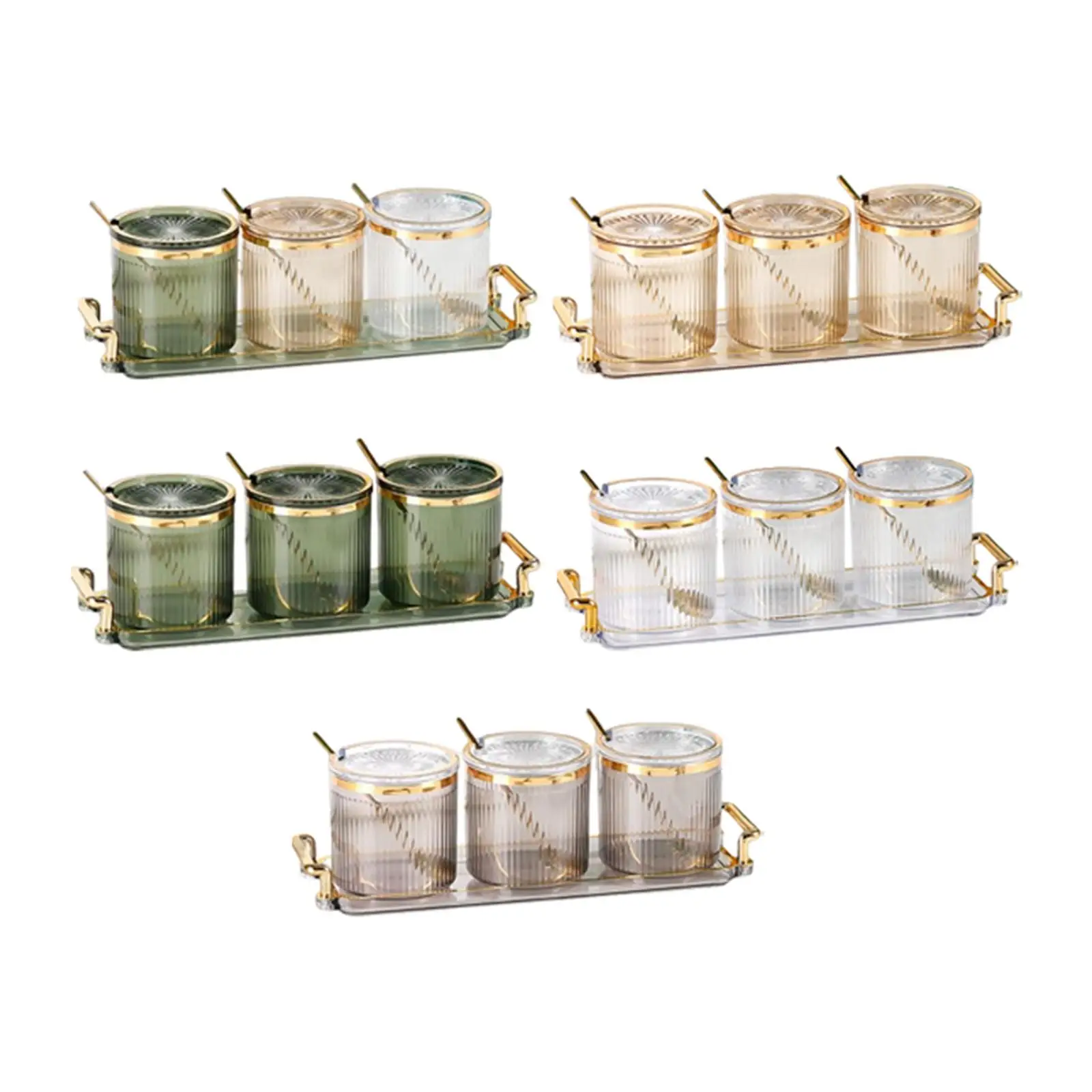 Семейная банка для специй с подносом