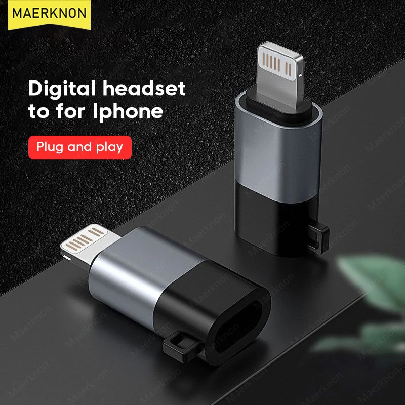 

OTG USB Type C To Lightning Adapter Connector For iPhone 14 13 12 iPad USB C Female to Lightning Male Digital Headset Converter