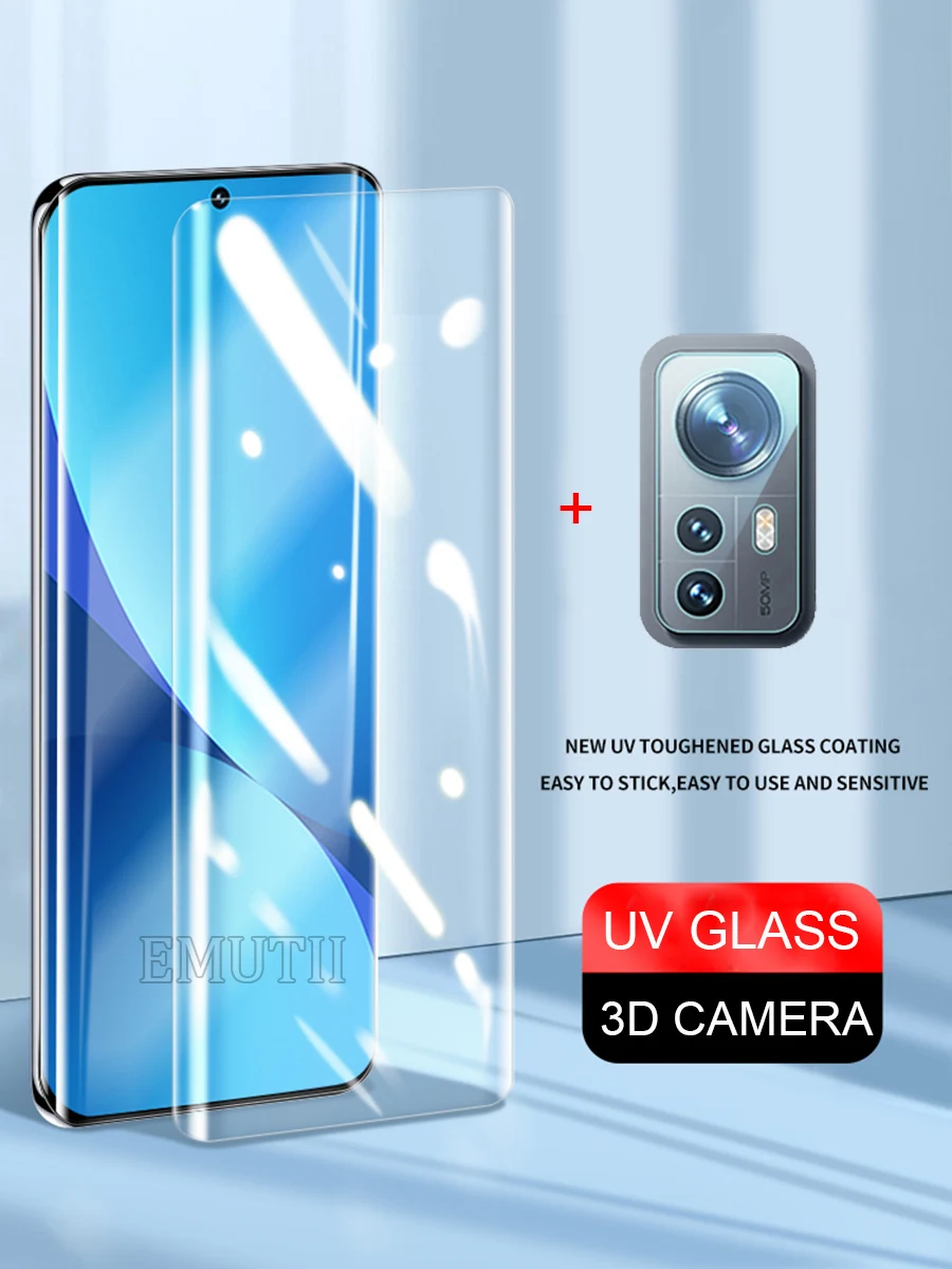 

UV Glass for Xiaomi Mi 12 11 Pro 12x 12s Tempered Glass Camera Len Clear Screen Protector Protective Lens 3D Xiomi Mi12 Ultra