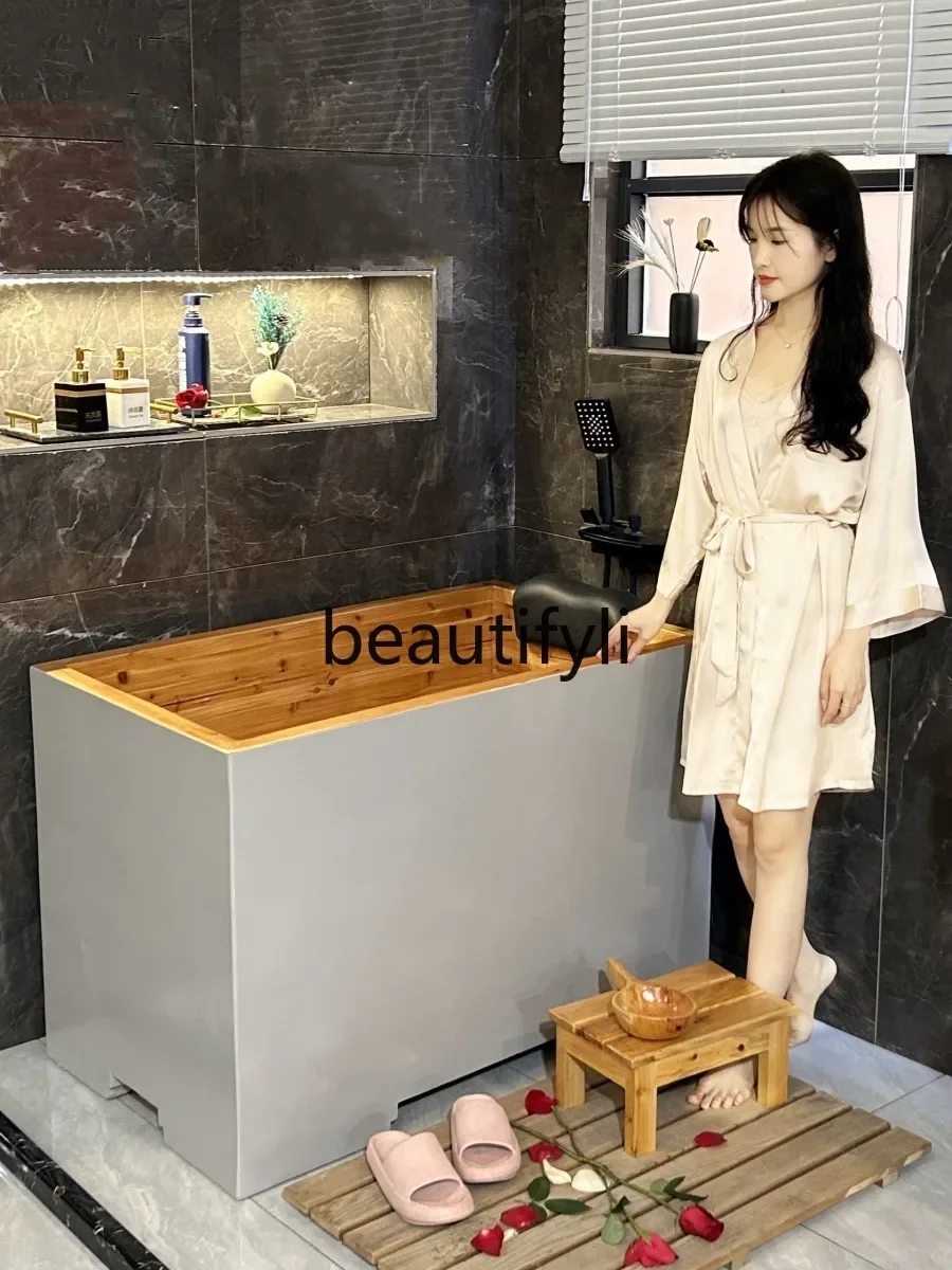 Деревянная ванна для замачивания деревянное ведро глубокая бытовая сидячая