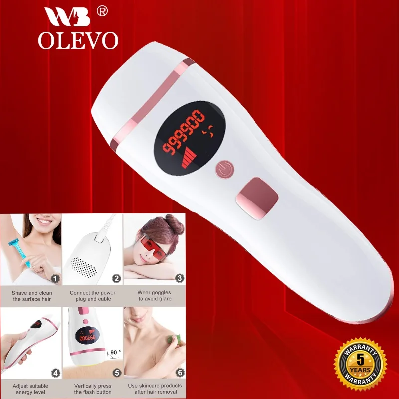Laser Hair Removal, Hair Removal for Women Permanent At-Home Hair Removal Device Upgraded to 999,999 Flashes Painless Hair Remov