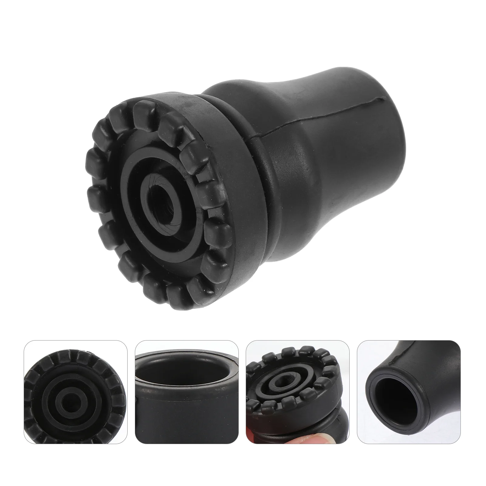 

2 Pcs Hiking Cane Trekking Replacement Protectors Set Sticks Tips Outdoor Step Mats Poles Accessories Boots Non-slip