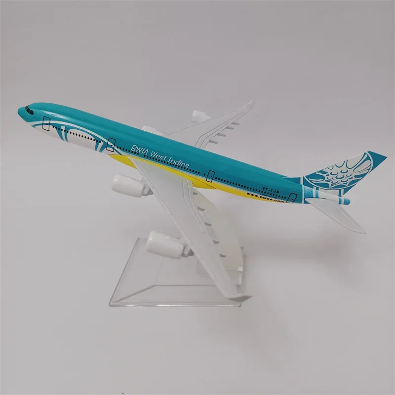 НОВЫЙ 16 см Air BWIA WEST Indies Airways A340 Airbus 340 Airlines из металлического сплава литая под