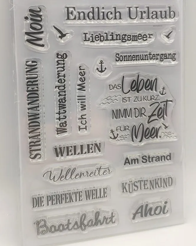 Немецкий штамп прозрачные штампы для скрапбукинга Прозрачная силиконовая