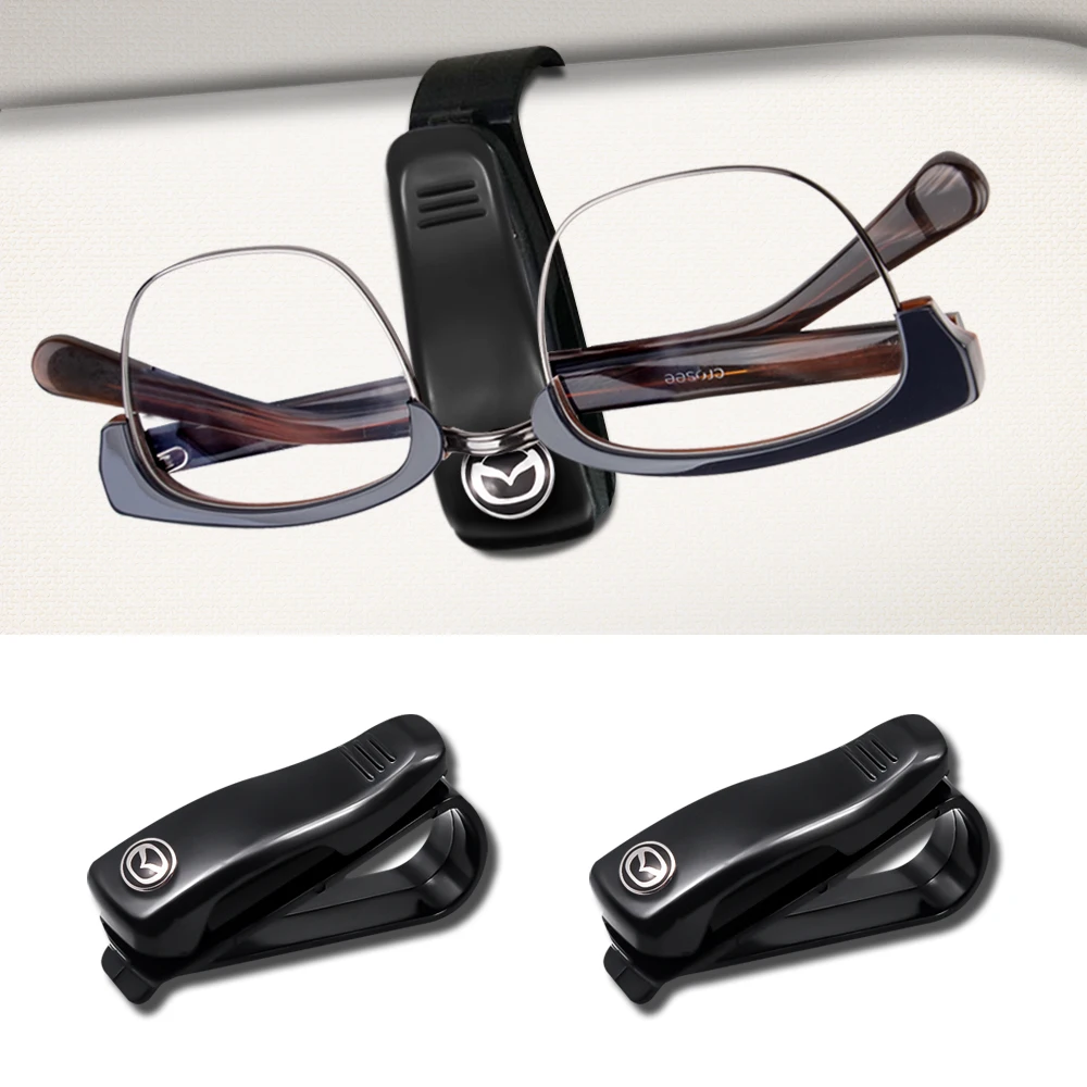 

Universal Car Badge Glasses Box Sun Visor Sunglasses Clip Card Ticket Holder For Mazda 3 Angela Bk CX 5 4 7 30 Atenza 6 Gh Gg Gi