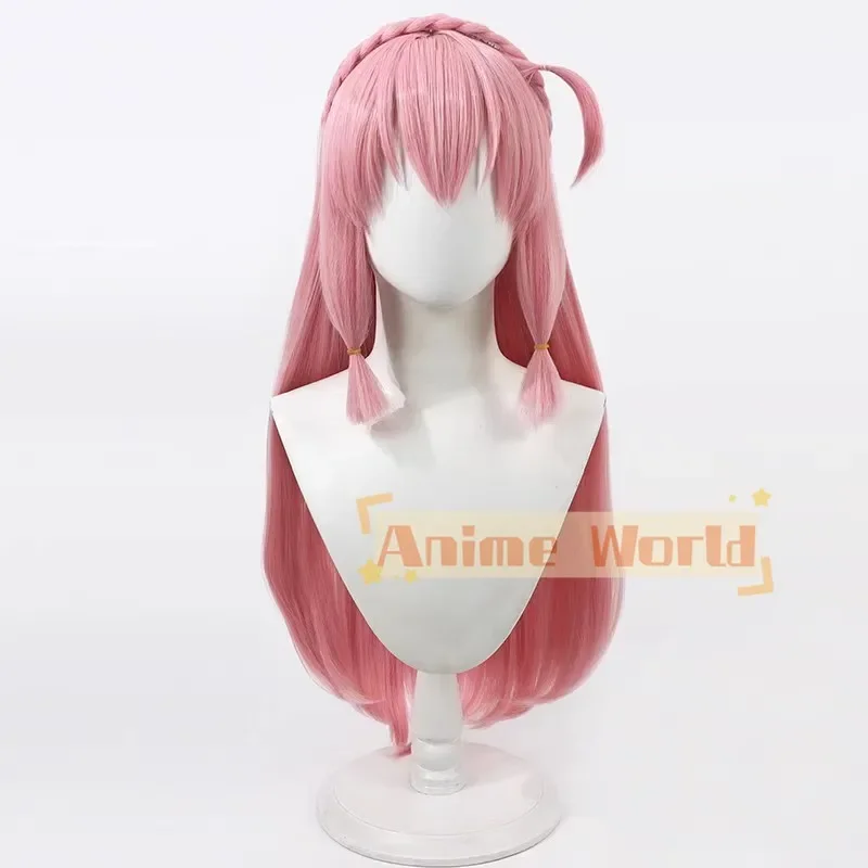 Парик для косплея нея оковамура термостойкий синтетический не ведомый розовый