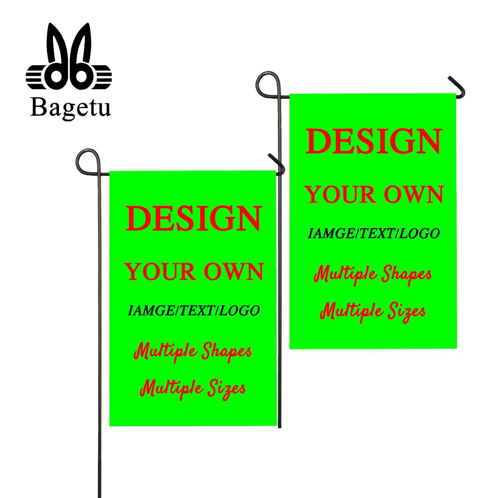 

Personalized Garden Flag Custom Outside Banner Yard Lawn Sign for Indoor Outdoor Decor (Flag Only without Flagpole)