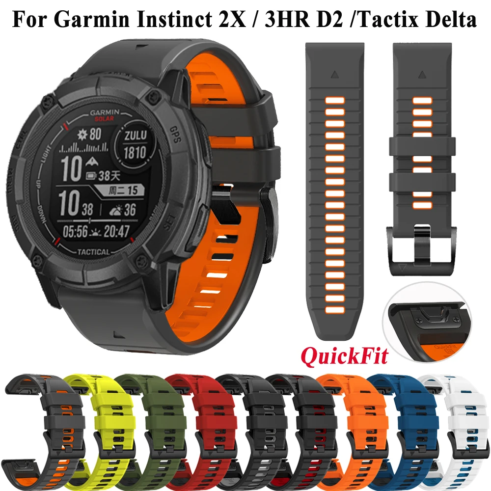 10 Anelli Sostitutivi In Gomma Per Cinturino Garmin Fenix 5X/5X Plus/3/3HR - 26 Mm