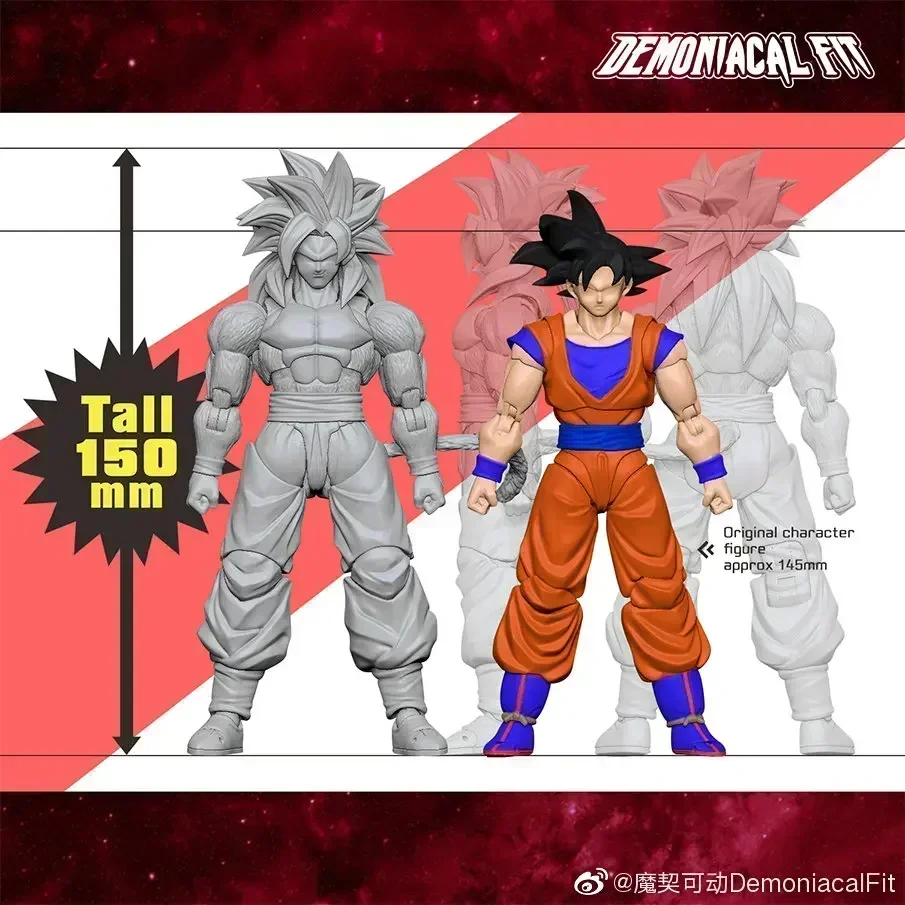 Demoniacal Fit Dragon Ball Z Фигурки SHF Super Saiyan 4 GT SSJ4 Untamed Power Son Goku Аниме Фигурка GK Модель