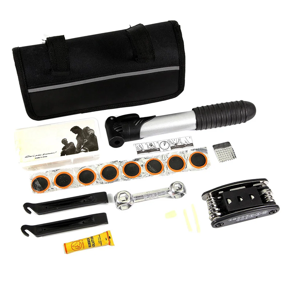 

Инструменты для ремонта шин горного велосипеда, набор для накачивания шин с внутренней трубкой, набор для ремонта колес дорожного велосипе...