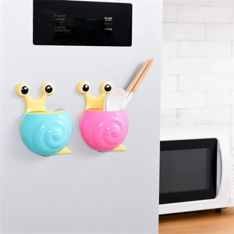 

Toothbrush Rack Toothbrush Toothpaste Organizer Snail Cartoon Sucker Suction Storage Squeezer Shaver Holder Bathroom Accessories