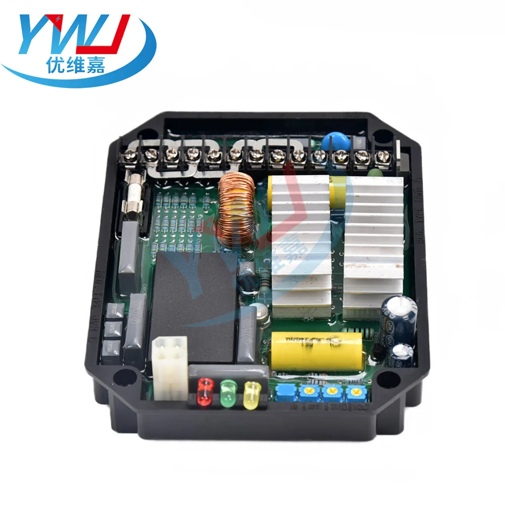 Фото Регулятор напряжения UVR6 AVR Mecc Alte для генераторов, стабилизатор, 1-3-фазный регулятор для дизельных генераторов Mecc Alte, запчасти №4