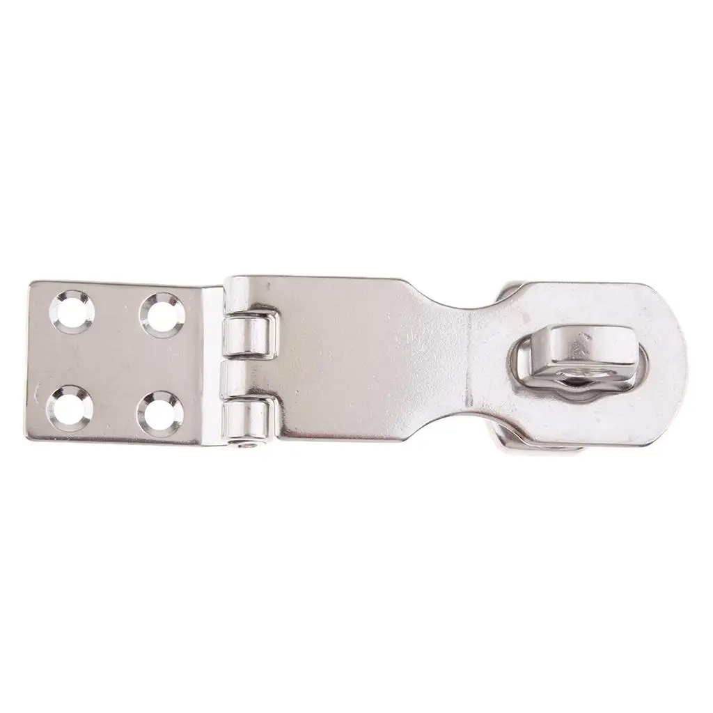 

Padlock Locking Hasp, Staple Safety Door Clasp Gate Lock Latch, Stainless Steel Cabinet Swivel Clasp Latch, 2 Sizes