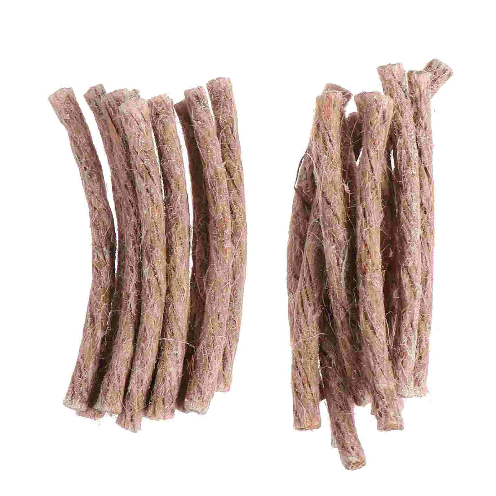 

20 Pcs Kindling Rope Tinder Wick Cord Travel Backpack Fire Starters Jute Hiking Camping