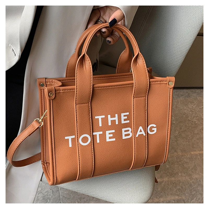 Купи Luxury Designer 2023 New The Tote Bag for Women Large Capacity PU Leather Handbags Female Shoulder Messenger Bags Lady ins style за 1,240 рублей в магазине AliExpress