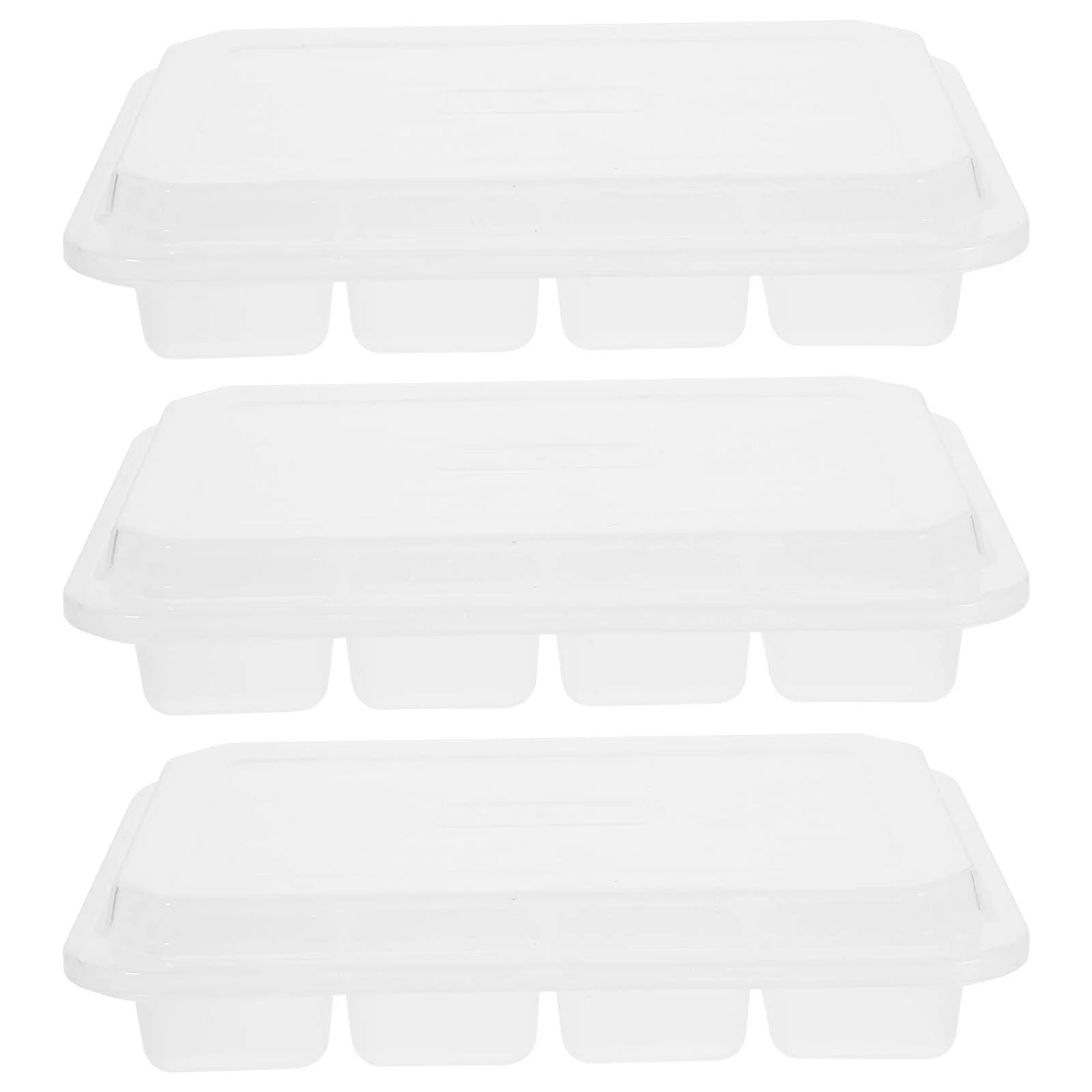 

3 шт., поднос для изготовления кубиков льда с крышкой, форма для изготовления кубиков льда, коробка для удаления кубиков льда