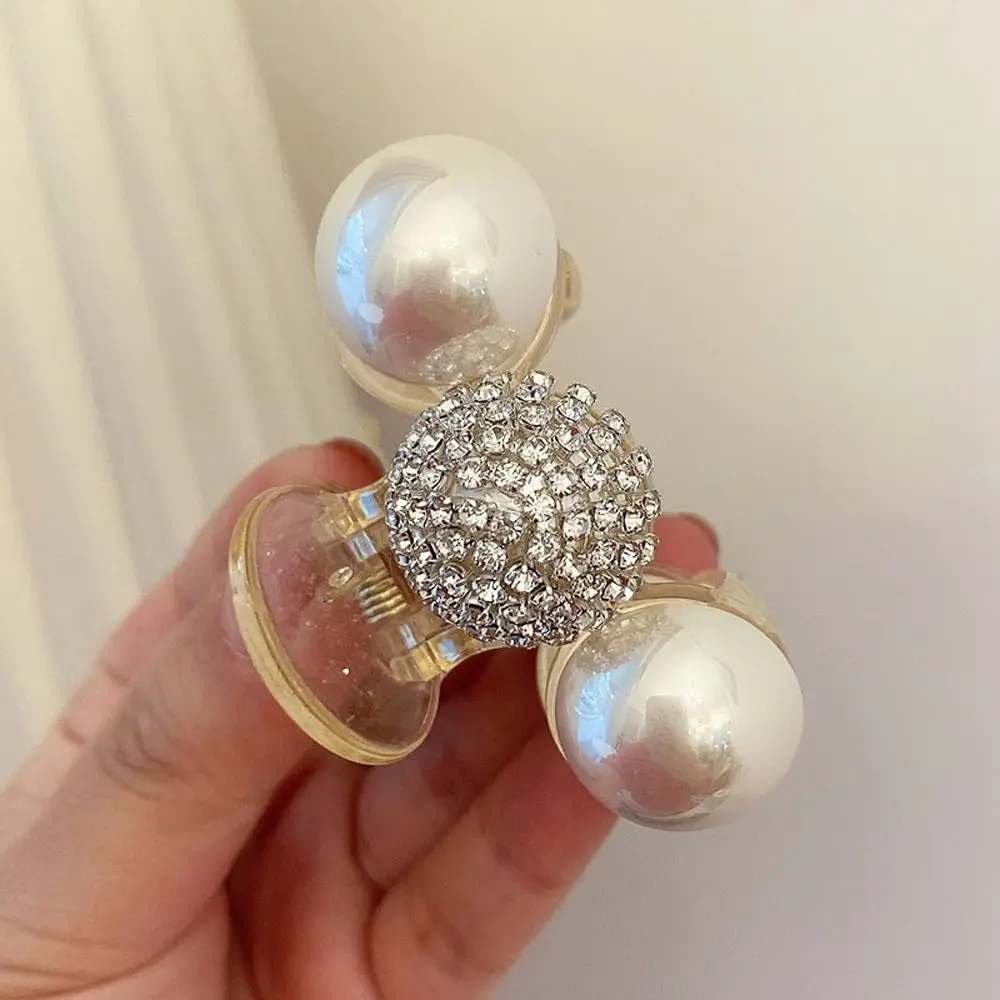 

Sweet Girls Vintage Gift Alloy Daily Hair Accessories Women Hair Clip Pearls Korean Style Shark Clip Cherry Hair Claw
