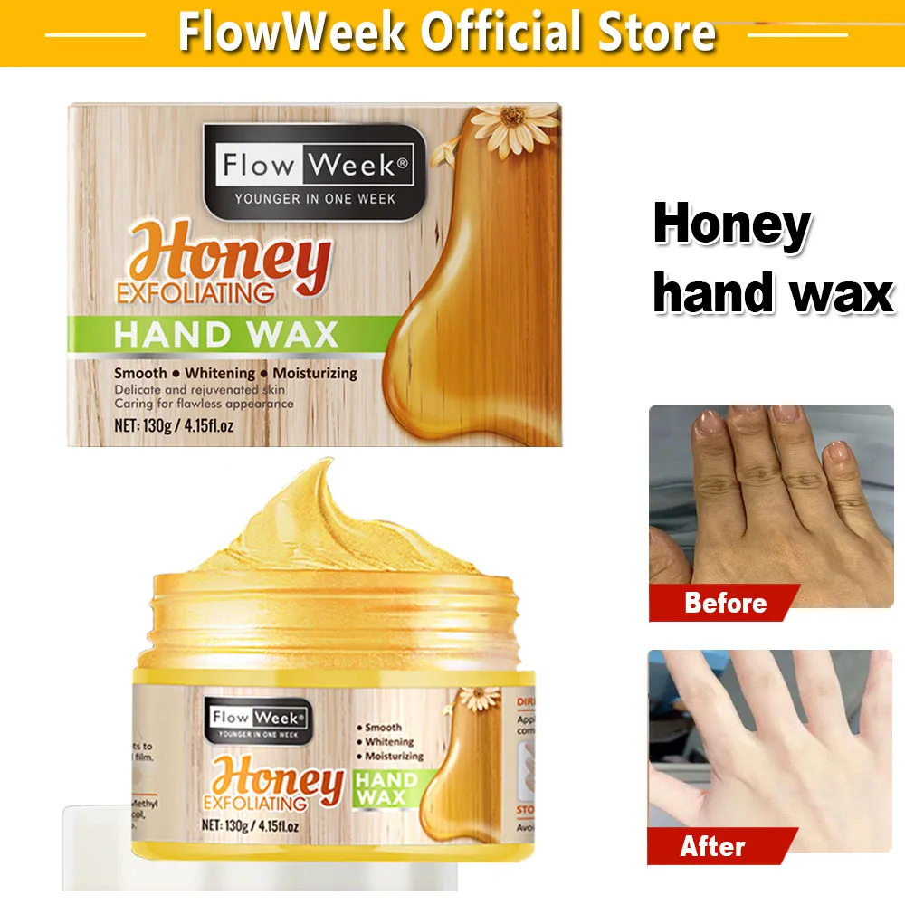 

FlowWeek Milk Honey Hand Wax Cream Hand Mask Moisturizing Whitening Exfoliating Smooth Firming And Wrinkle Removal Hydrating Gel