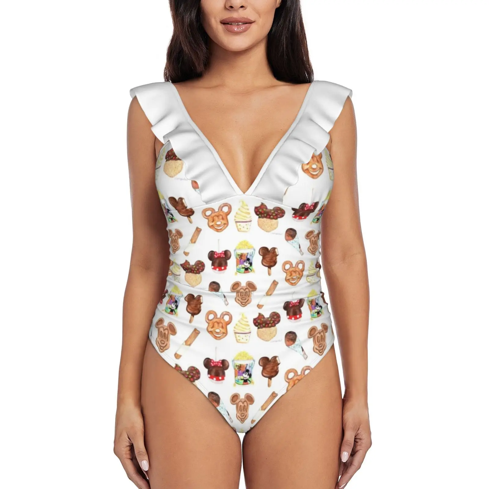 Снек цели Цельный купальник высокого качества Купальники с принтом пуш-ап