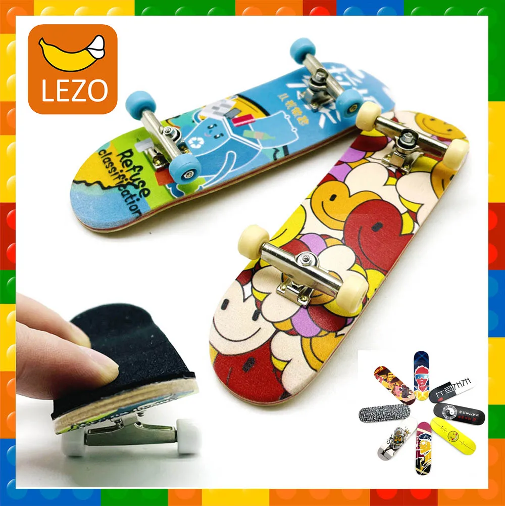 

Professional Finger SkateBoard Wooden Fingerboard Toy Professional Stents Finger Skate Set Trucks With Tool For Skate Boys Gift