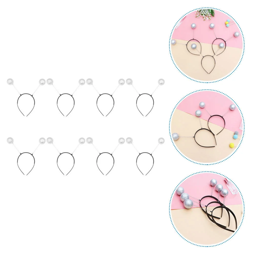 

Резинки для волос с пыльным напылением, Шариковые кольца, реквизит для косплея, повязка для волос с помпоном, декоративный аксессуар