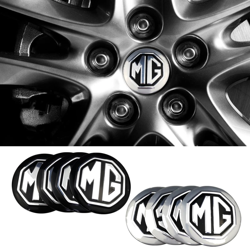 

4Pcs 56mm Car Emblem Wheel Center Rim Hub Caps Decal For MG Logo TF ZR ZS ES HS EZS Morris 3 GS 4PCS 56mm Covers Stickers