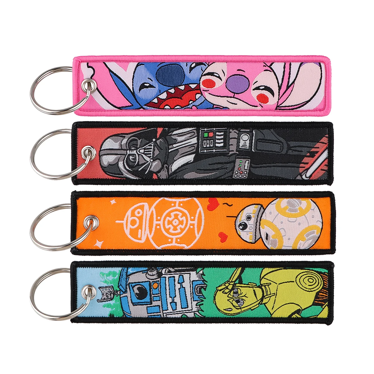 

Alien Stitch Key Tag For Girls Movies Robot BB-8 And R2-D2 Key Ring Cute Keychains Pendant Holder Chaveiro Disney Accessories