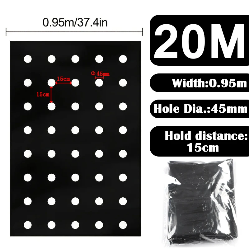 

Tewango перфорированная черная пленка для теплиц 5~30 м