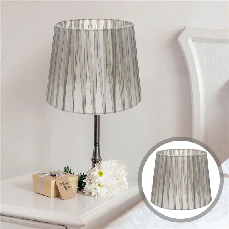 

Bedroom Ceiling Lampshade Fine Mesh Design Light Shade Breathable Drum Lampshade Replacement