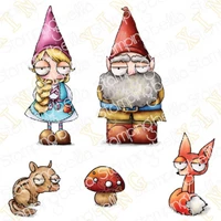 oddball gnome parents arrival new metal cutting dies and stamps scrapbooking diy decoration craft embossing stencil handmade
