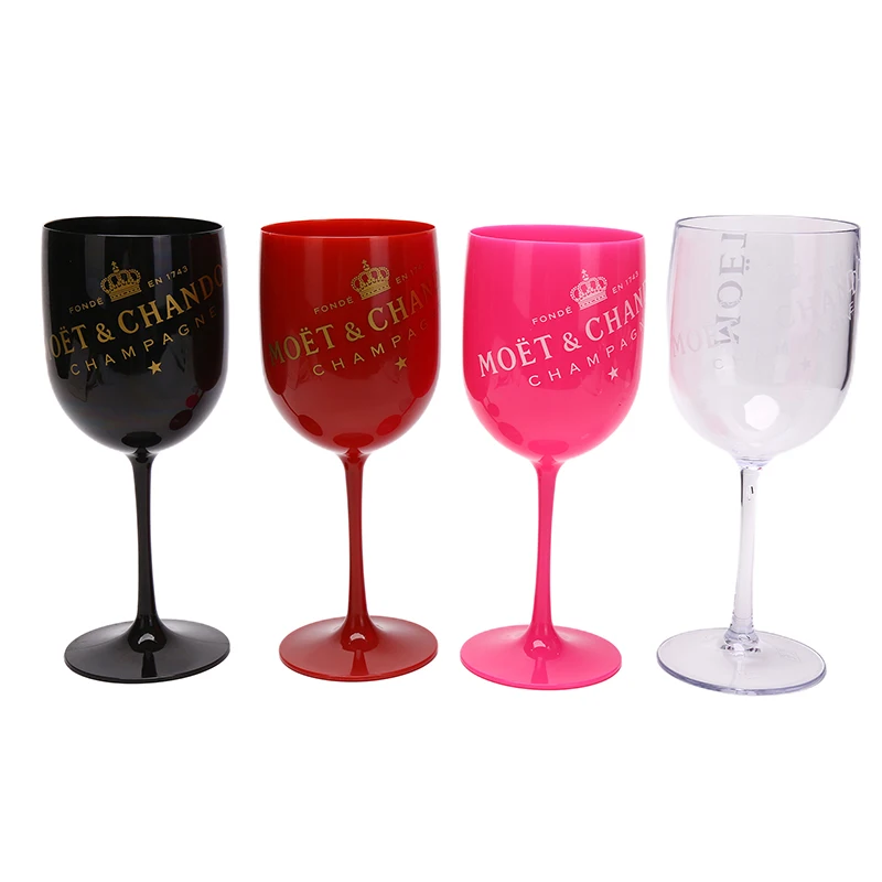 

Moet Plastic Glass Fashion Wine Party Champagne Cocktail Glass Flutes Cup Goblet Beer Whiskey Champagne Cups 1PC