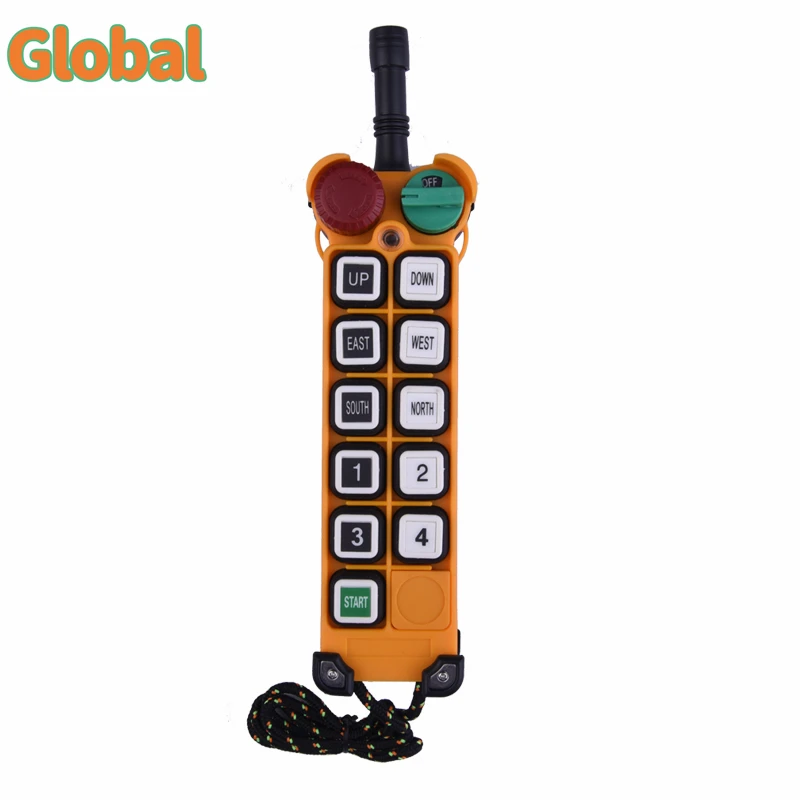 F24-10D 10-кнопочный двухскоростной промышленный беспроводной Радиоуправляемый