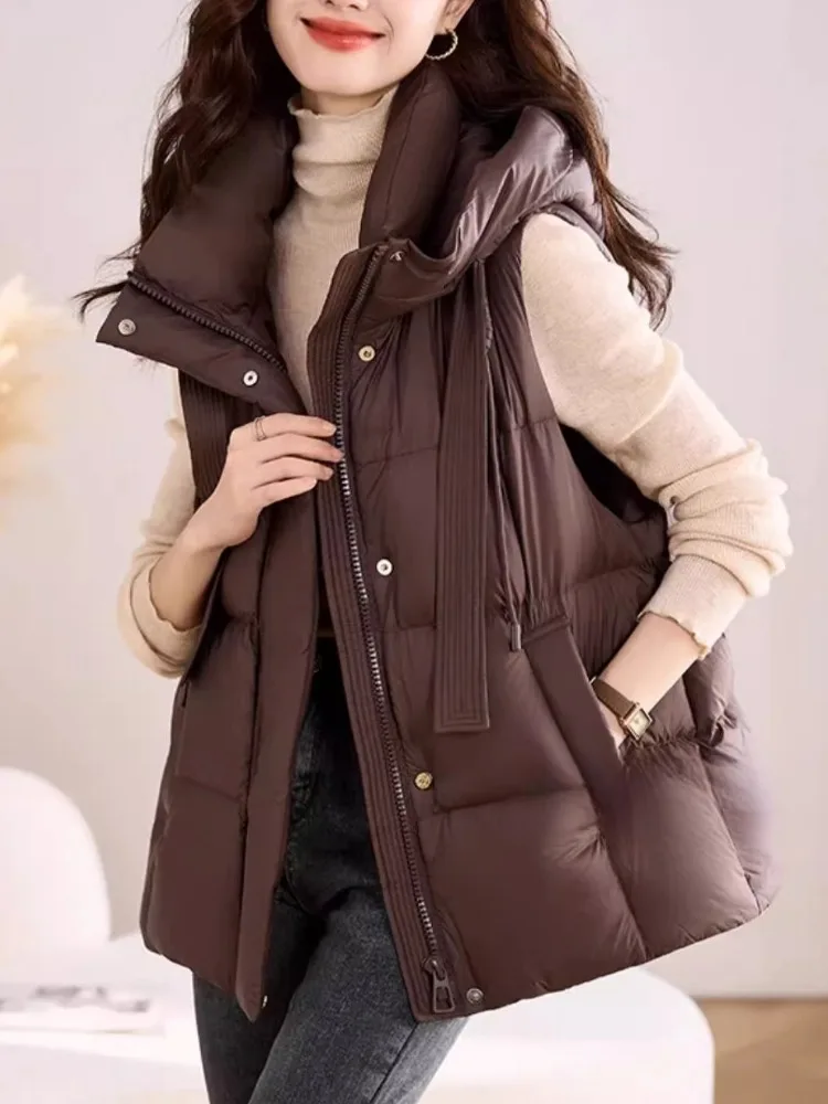 Куртка с хлопковой подкладкой High Sense жилет верхняя одежда женская зимняя новинка