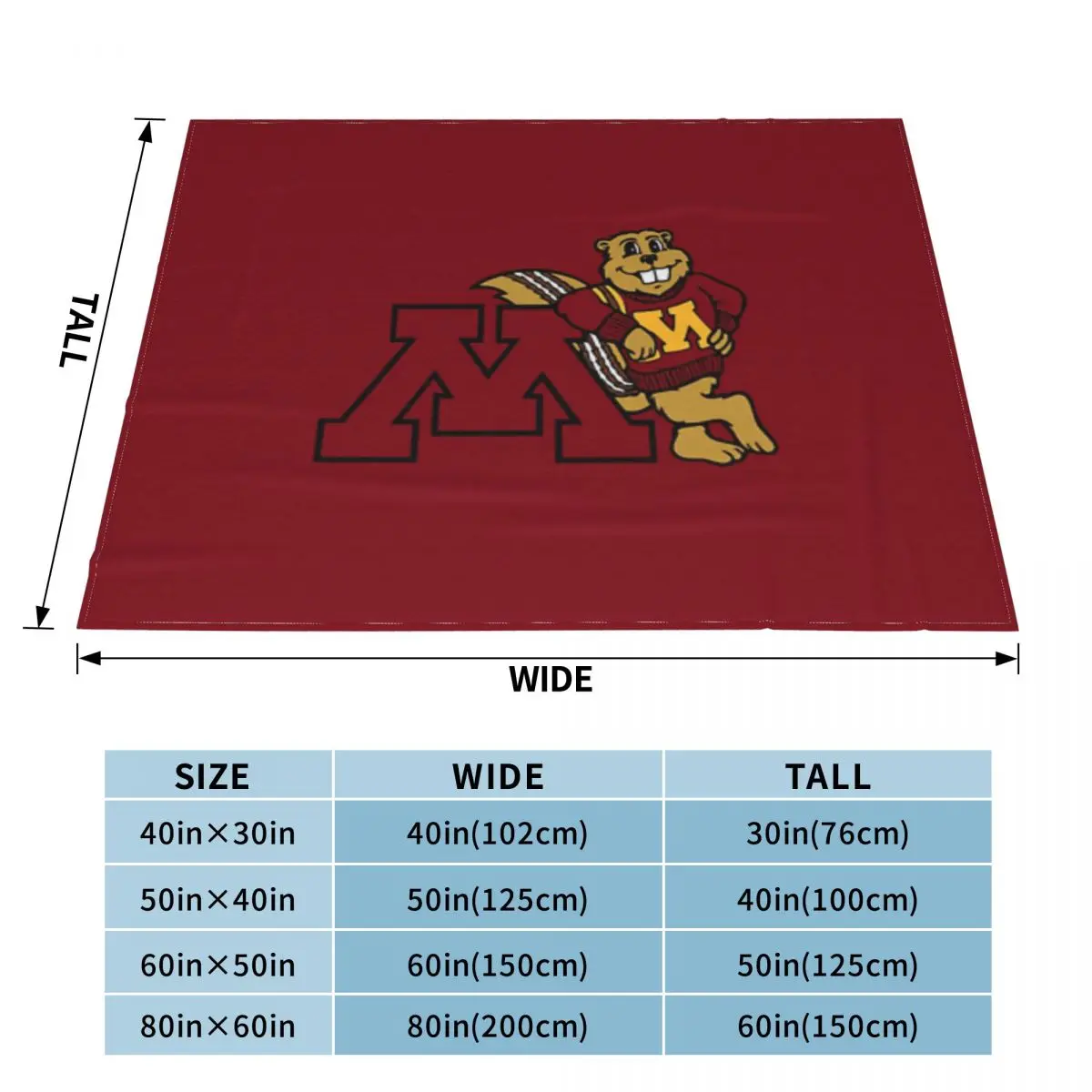 Ультрамягкое одеяло из микрофлиса Goldy Gopher