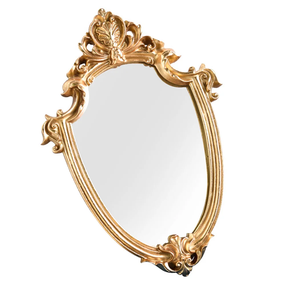

Exquisite Makeup Mirror Hanging Mirror Vintage Bathroom Mirror Gifts for Woman Lady (Size)
