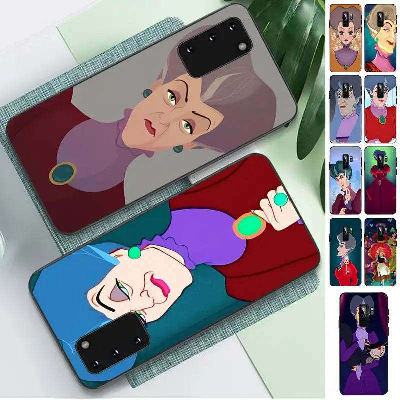 

Disney Lady Tremaine Phone Case for Samsung S10 21 20 9 8 plus lite S20 UlTRA 7edge