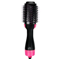 new 2 in 1 one step hair dryer hot air brush hair straightener comb curling brush hair styling tools ion blow hair dryer brush