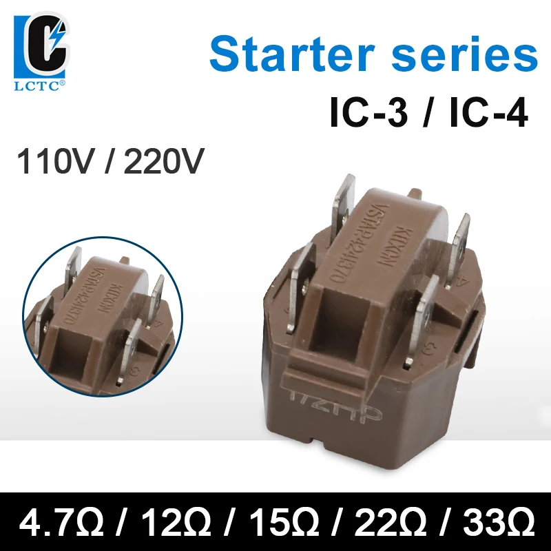 

Пусковое реле Leichuangtec IC-3/4 Pins 110/220В 4.7/12/15/22/33 Ом