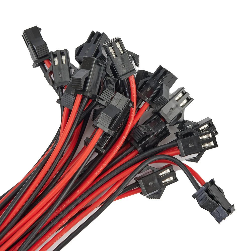 Соединитель для проводов 2Pin JST SM, переходник, гнездовой штекер Vandesail 2,2 мм/0,09 дюйма, 20 пар, долговечный, практичный