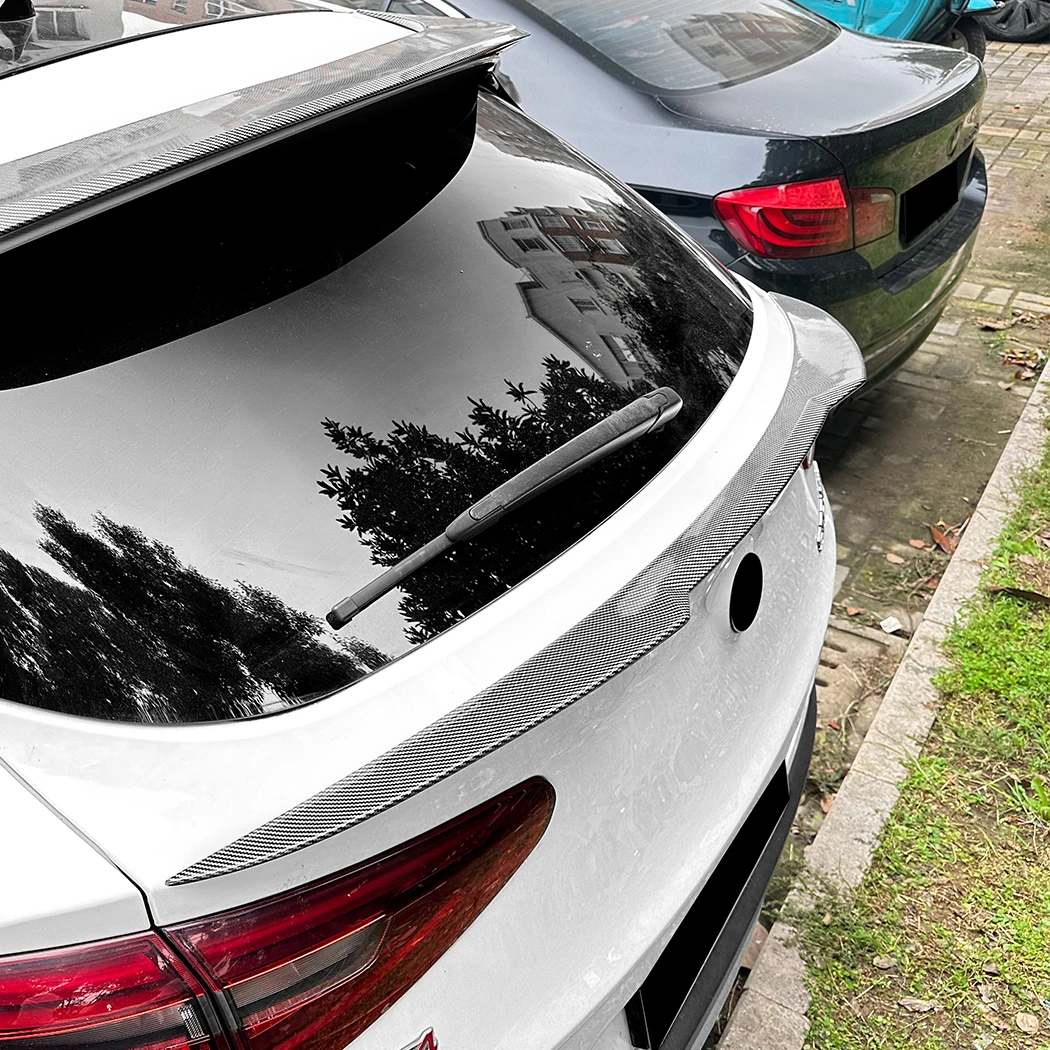 Для Alfa Romeo Stelvio 2017+ автомобильный задний крыши средний спойлер хвостовое крыло