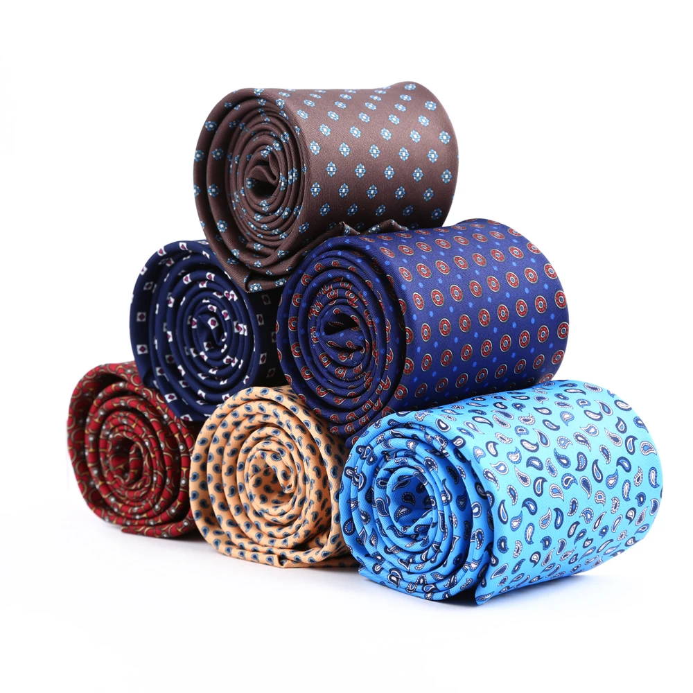 Мужской классический шелковый галстук длиной 8 см от YISHLINE