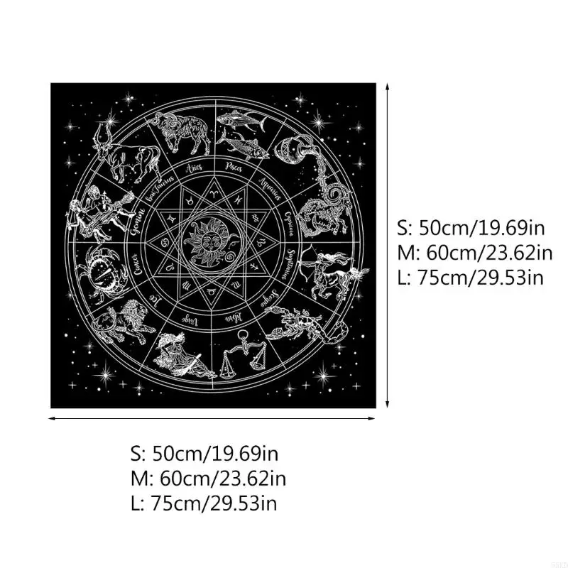 55 кд 60x60cm столовая тазовая алтарь ткань метафизическая настольная игра коврик
